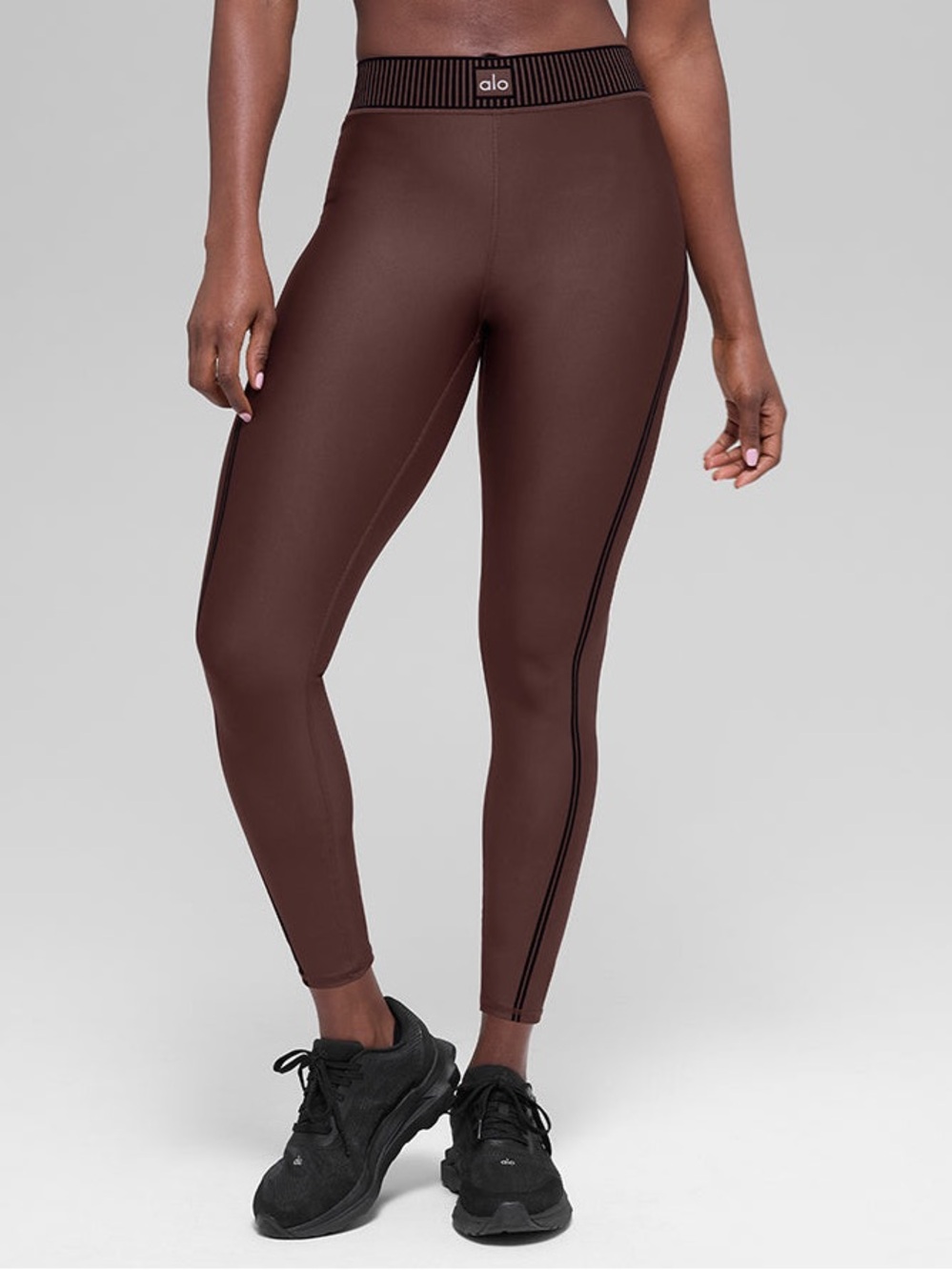 Alo Yoga Airlift High-Waist 7/8 Line Up Legging in brownstone